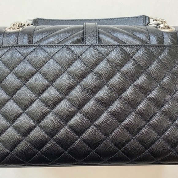 Yves Saint Laurent Black Quilted Leather Shoulder Bag - Picture 2 of 9